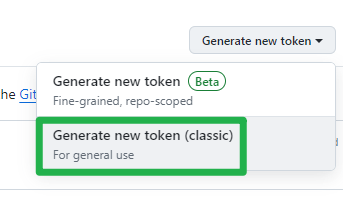 Generate new token